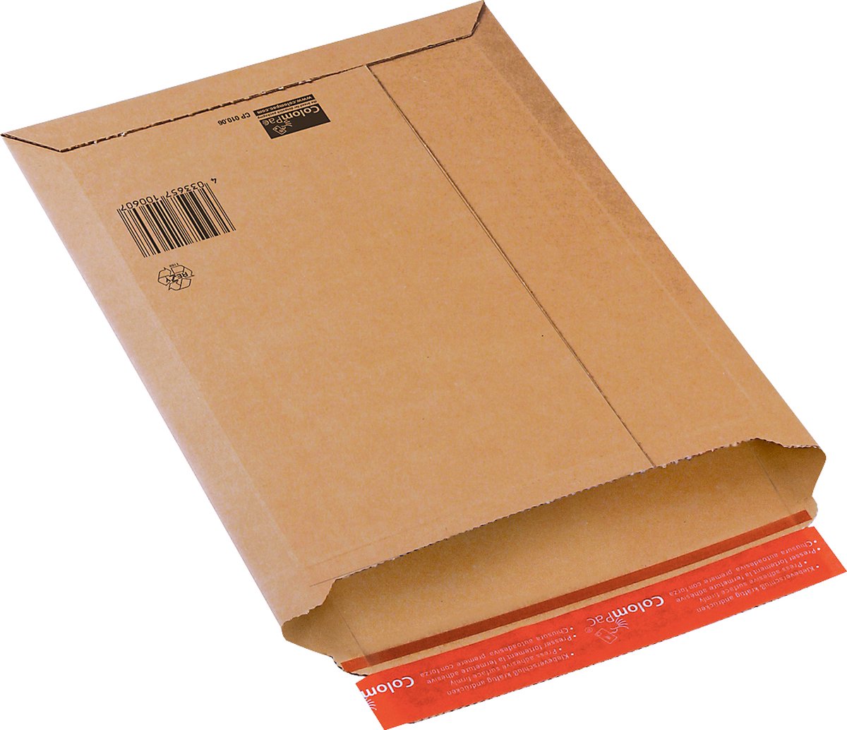 Colompac rigid plus cp010.06 verzendenvelop (b x h x d) 250 x 360 x 50 mm voor papierformaat=din b4 20 stuks pak 20 stu