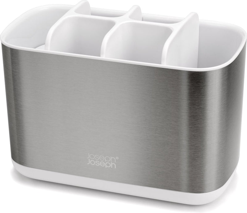 Joseph joseph easystore portaspazzolini in acciaio grande - bianco -