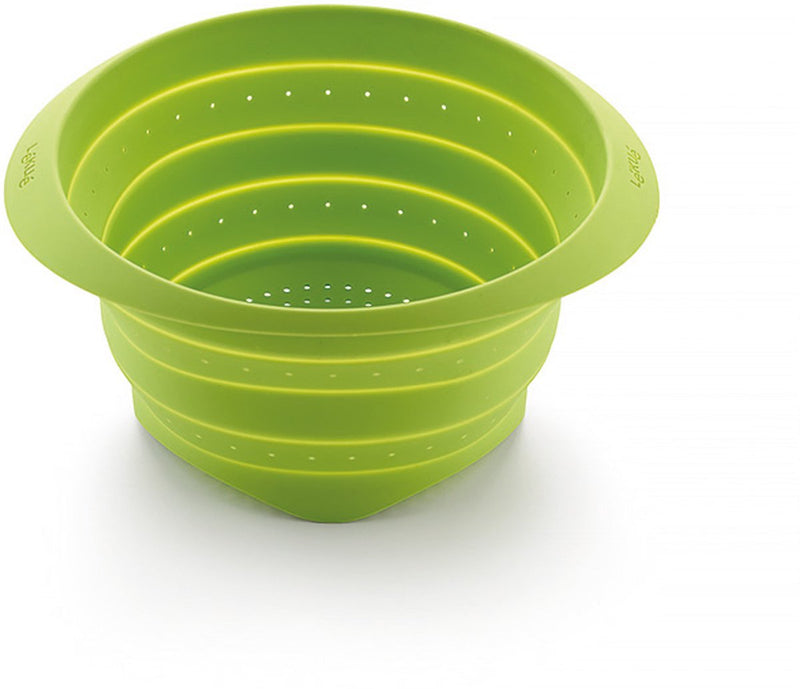 Scolapasta pieghevole Lékué ø 23 cm - silicone - verde