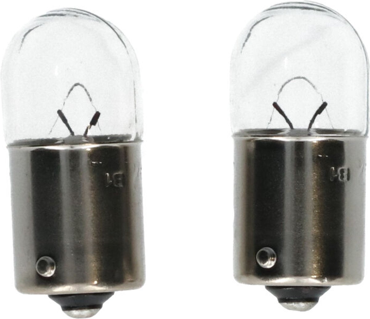 Luci per auto Carpoint Premium R5W 12 V – set da 2 – luce bianca brillante – resistenti e facili da installare