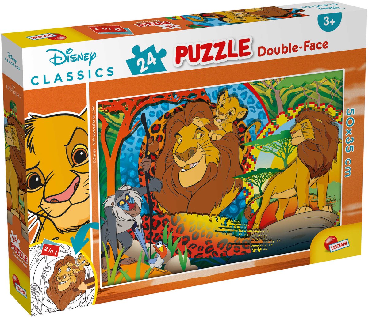 Lisciani disney puzzle df plus 24 re leone