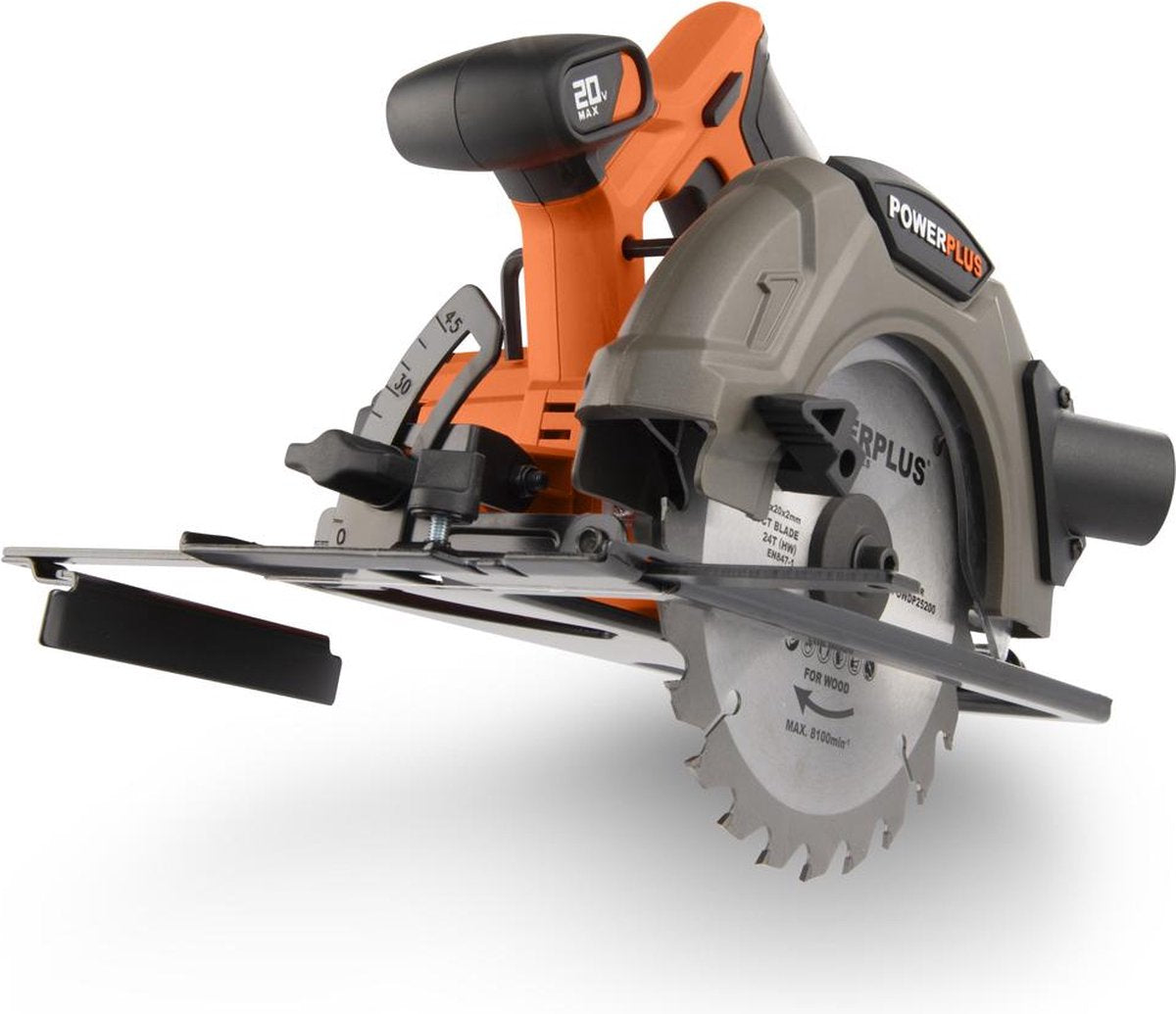 Sega circolare a batteria Powerplus dual power powdp25260 - utensile brushless 40v, ø190mm - senza batteria e caricabatterie - con 1 acc.