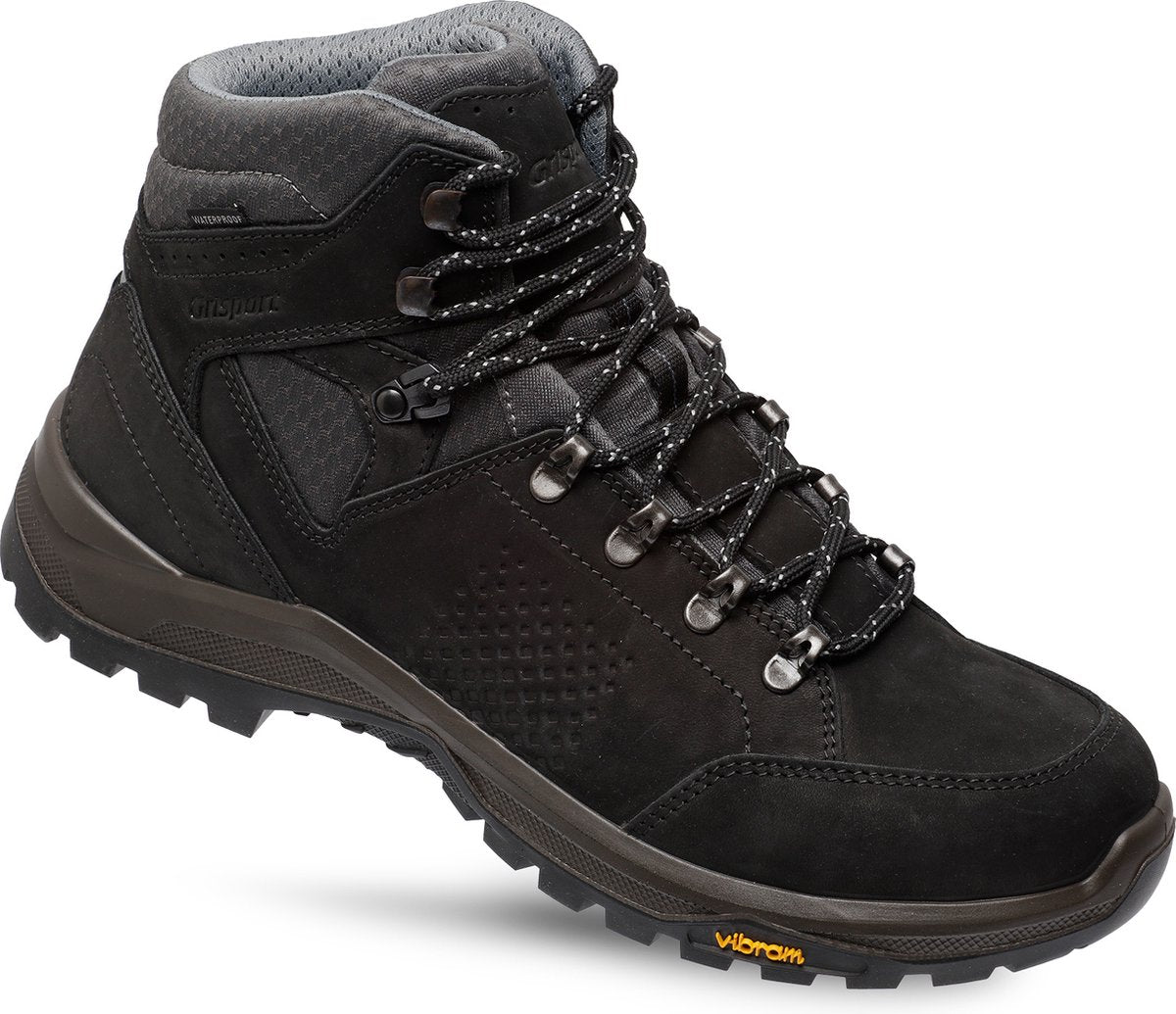 Scarponi da trekking unisex Grisport Oregon Mid - neri