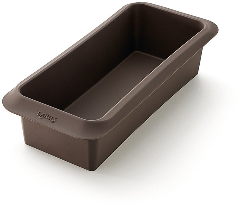 Lékué molde para horno rectangular 25 cm - silicona - marrón