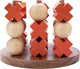 Longfield tris (grande) – gioco di filotto in legno – tris – gioco di pensiero strategico – classico gioco da tavolo – 2 giocatori – cuore d'angelo