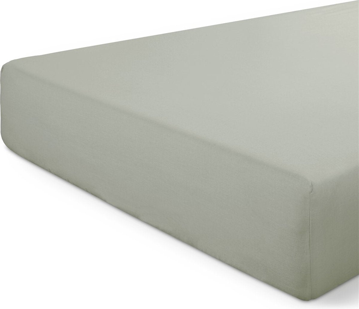 Dindi home dindi lenzuolo con angoli basic beauty - 90x200 - 100% cotone - verde