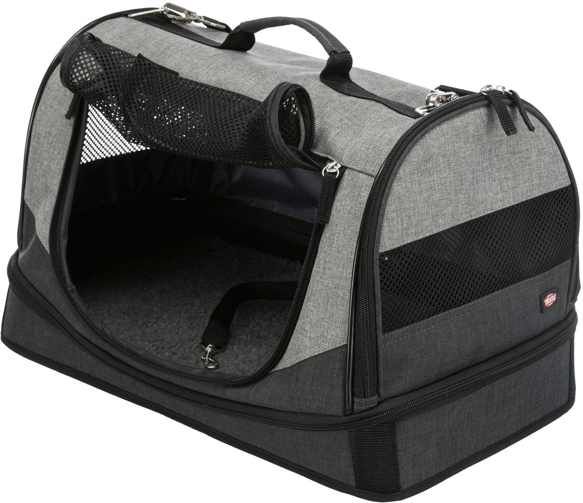 Trixie Dog Bag Holly Black Gray