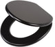 Similpelle tigre - sedile WC - sedile WC con coperchio - MDF - nero