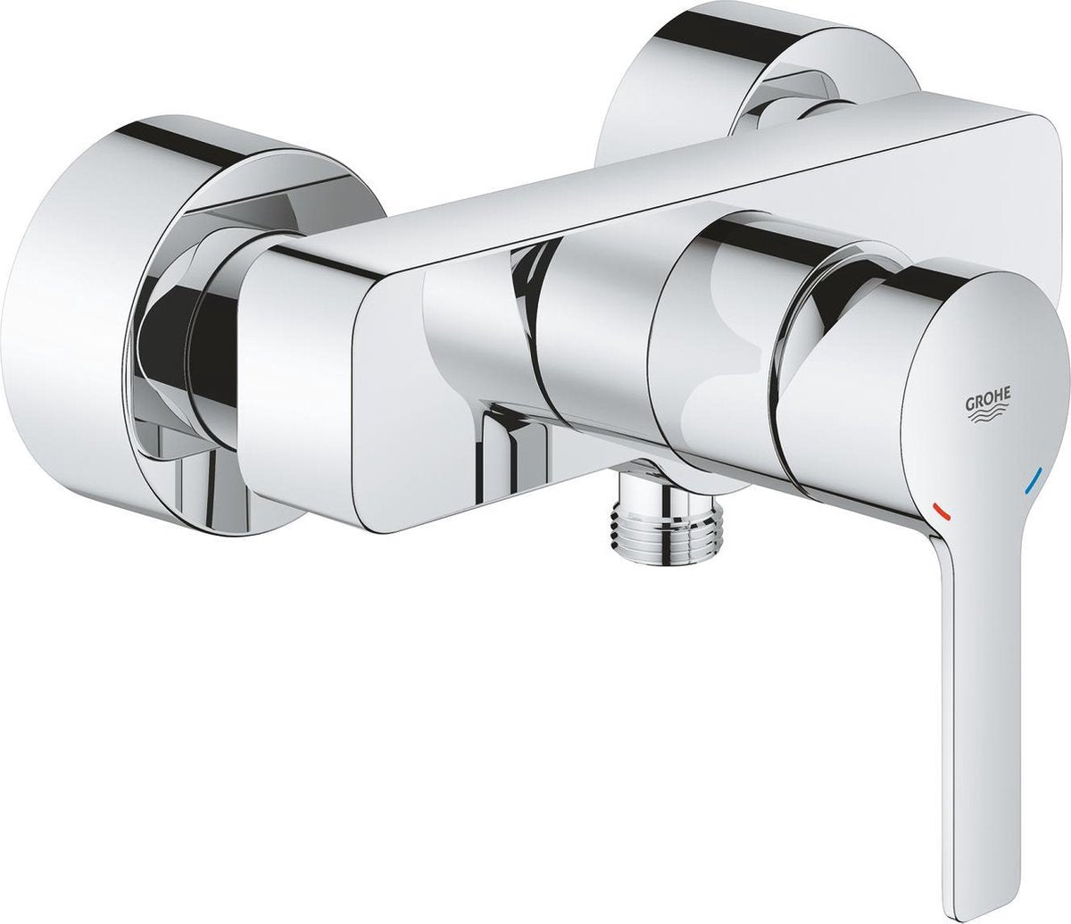 Grohe linaere new douchekraan - mengkraan - wandmontage - 15 cm hartafstand - chroom