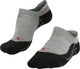 Falke tk5 invisible anti-blaar dun wol functioneel materiaal wandelsokken heren grijs - maat 46-48