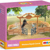 Mojo Farmland Western Ranch with Horse and Cowboy Play set 380064