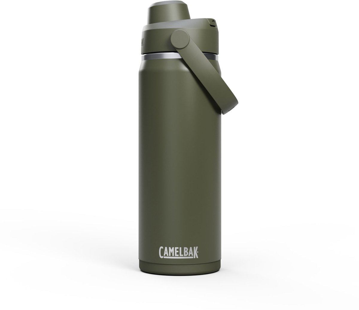 Camelbak thrive chug drinkfles - 600 ml - rvs - met draaidop - isolatie waterfles - groen