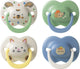 Tommee tippee chupete ultimate fit - 18-36 meses - 4 piezas - chupete simétrico de ortodoncia para bebés - silicona 100% libre de BPA - azul deco