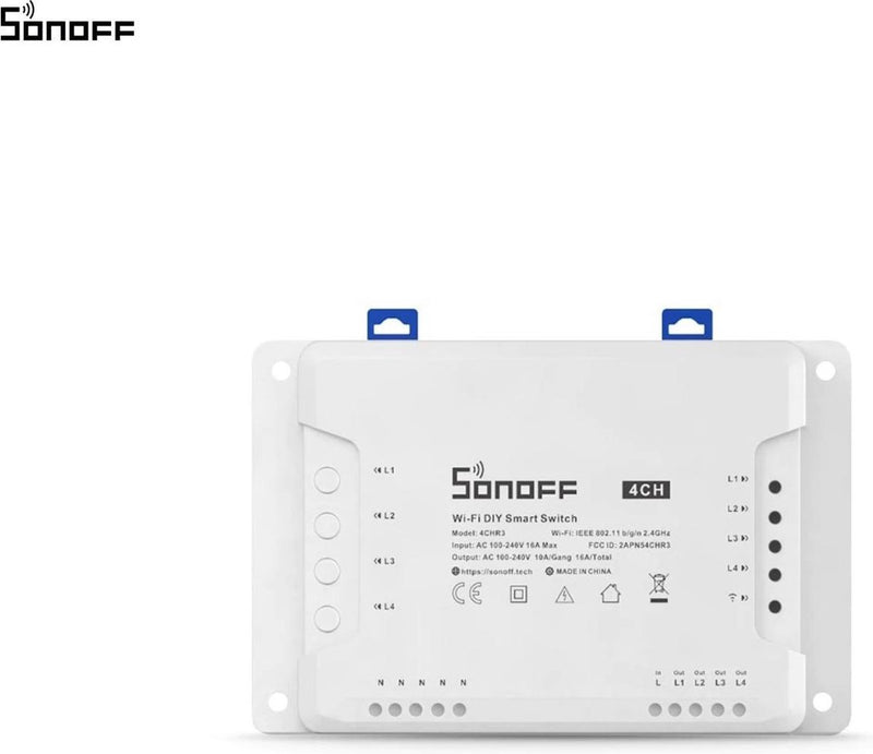Sonoff - 4chr3 - interruptor inteligente de 4 bandas - interruptor WiFi inteligente