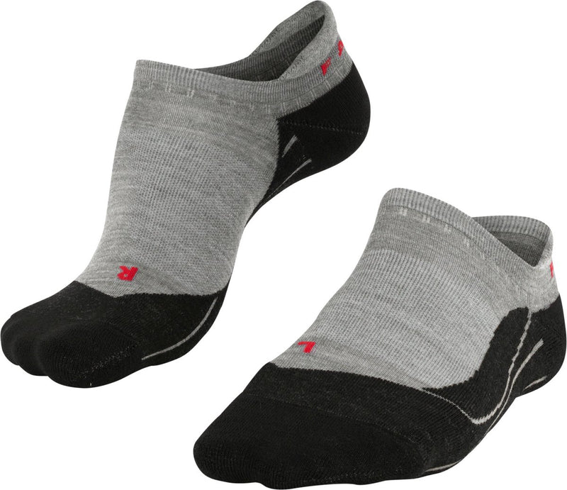 Falke tk5 invisible anti-blaar dun wol functioneel materiaal wandelsokken heren grijs - maat 42-43