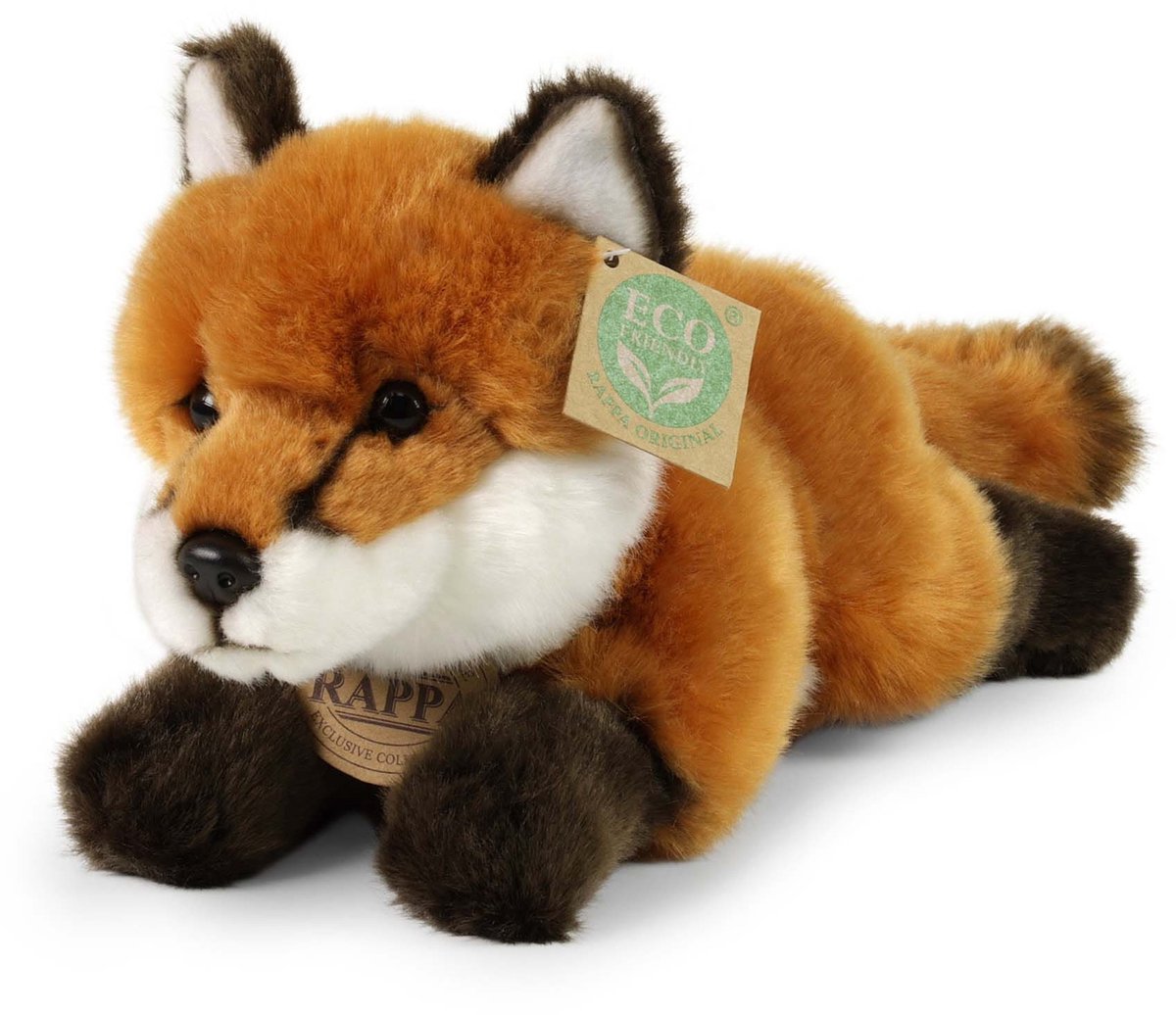 Rappa serie eco friendly - volpe di peluche - 23 cm - morbida - ecologica