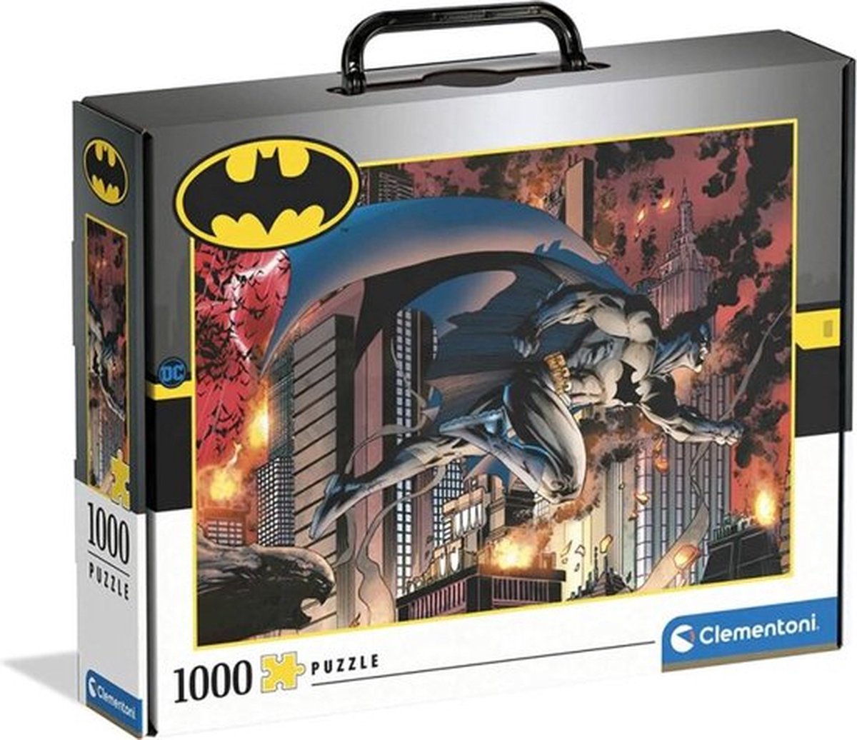 Clementoni dc - batman - rompecabezas de caja de letras 1000 piezas