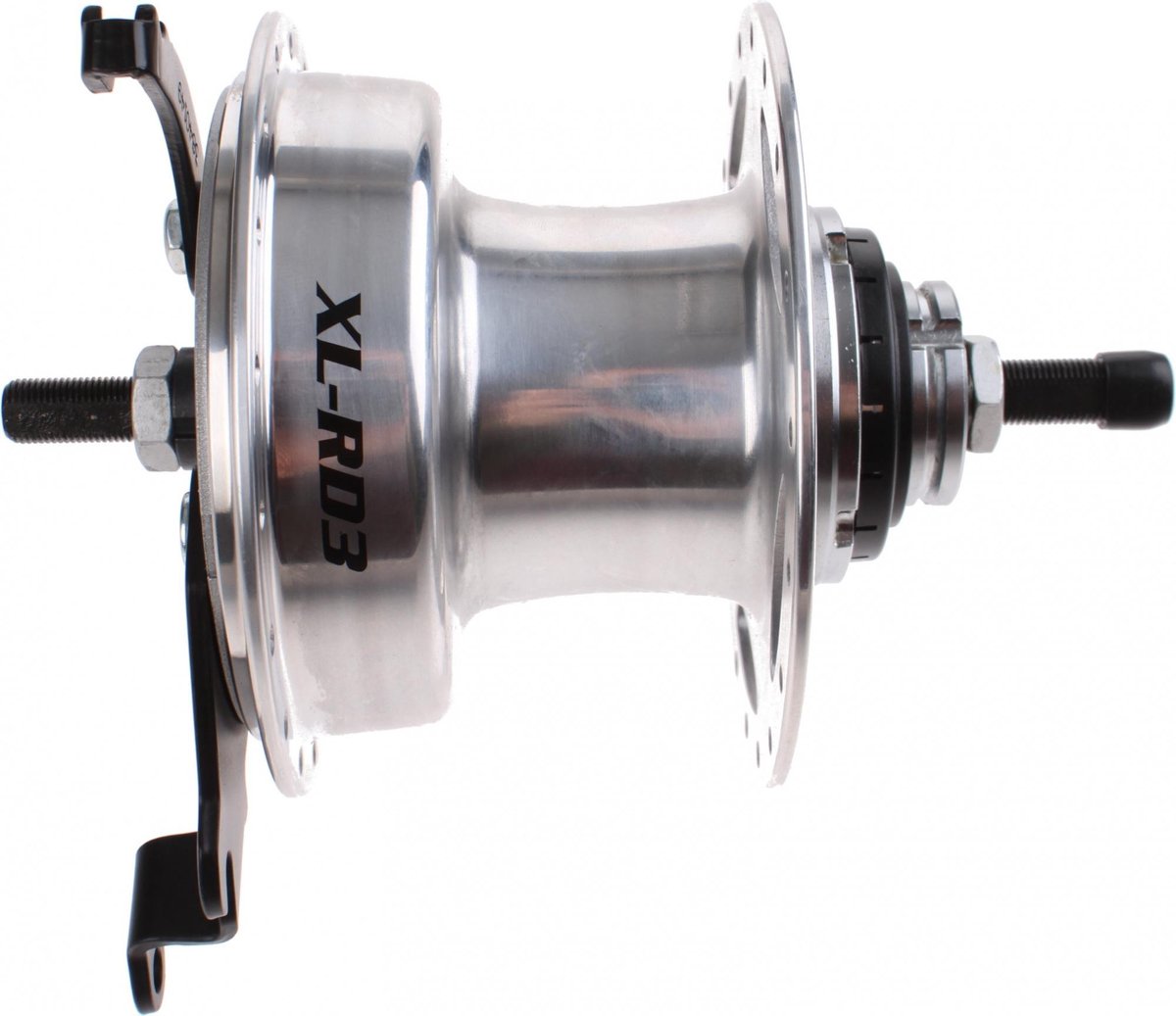 Gear Hub 3 Velocidad Sturmey Archer XL -RD3 Cuble de freno de batería de 90 mm - 36 hoyos - Plata