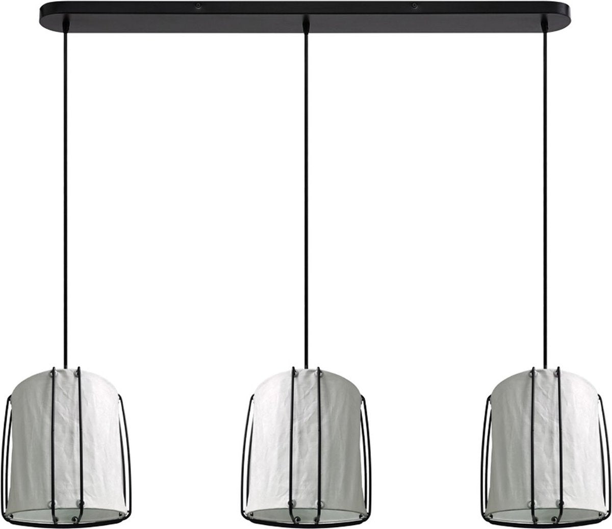 Nordlux cardine 3x hanglamp-e27-gekreukeld papier-wit