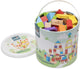 Juego de bloques de construcción de madera Woet ® - caja de bloques de 100 piezas - fsc - juguetes educativos - estimula la creatividad - a partir de 18 meses