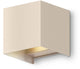 Calex bari wandlamp - buiten binnen - warm wit up down licht - verstelbare lichtstraal - waterdicht - zandkleur