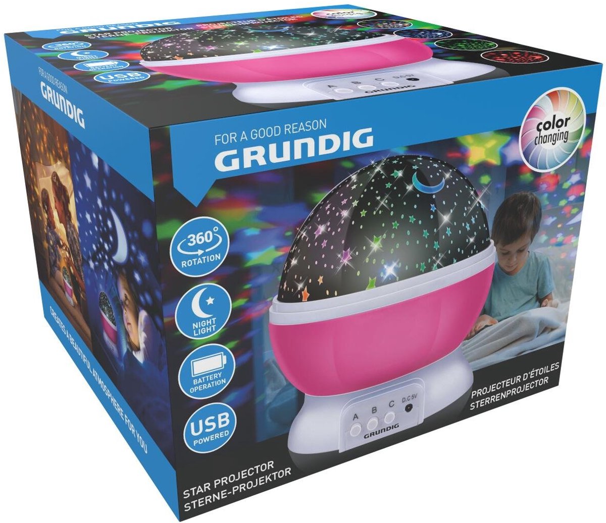 Star Projector Light Pink