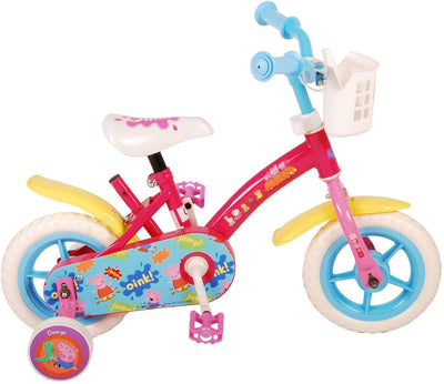 Bicycle per bambini Peppa Pig - Girls - 10 pollici - Blu rosa - Trapper