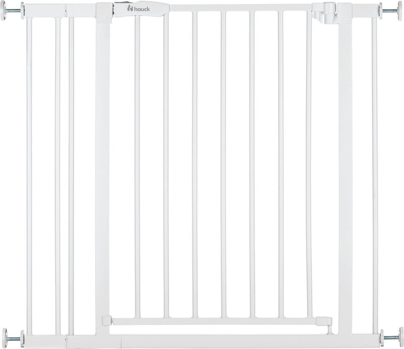 Puerta de escalera Hauck open n stop 2 con extensión de 9 cm - 84 a 89 cm - blanco
