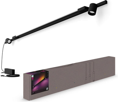 Philips hue perifo rail lighting wall - 2-spots - 1 gradient light tube - black - basic set