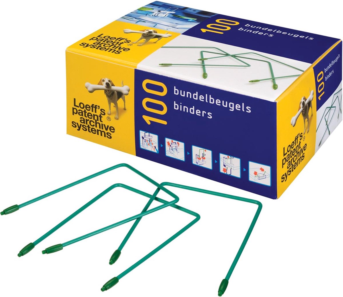 Staffe per archivio Bankers Box Loeff - lunghe 170 mm - icn12 conservazione a lungo termine - 100 pezzi