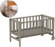 Geuther colecho, cama extensible, cuna - con ruedas - 45x90 cm - cuna hasta 9 kg - madera maciza de haya - topo
