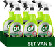 Cif ultra max - spray sgrassante - limone - 6 x 750 ml - confezione risparmio