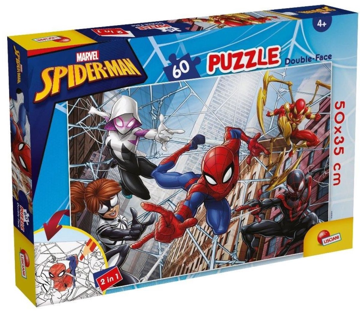 Lisciani marvel puzzle df plus 60 spider-man