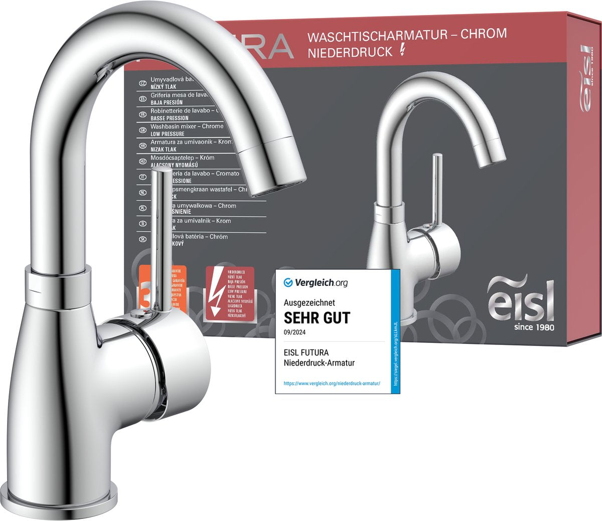 Eisl Eisl Washbasin Mix Futura a baja presión cromo