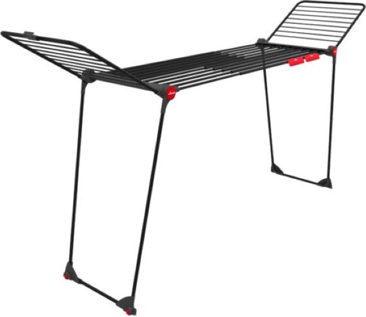 Vileda infinity flex ultimate droogrek (black edition) - tafel droogrek - 30 m drooglengte - telescopisch uittrekbaar centraal plateau - hoge vleugels