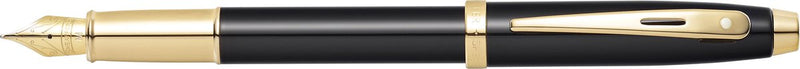 Sheaffer vulpen 100 - e9322 - f - glossy black gold tone - sf-e0932243