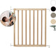 Puerta de escalera Geuther - puerta de seguridad maya - puerta de escalera extensible de madera - puerta de tornillo con taladros - puerta de seguridad con montaje en pared - eco - de 63,5 a 105,5 cm
