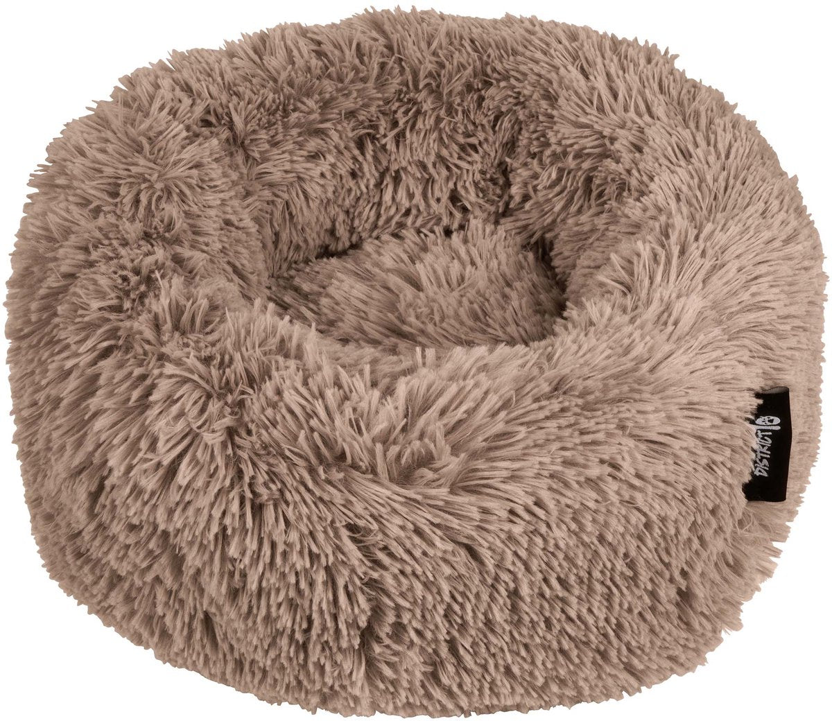 Cuccia per cani District 70 fuzz donut – mocca – piccola ø 45 cm