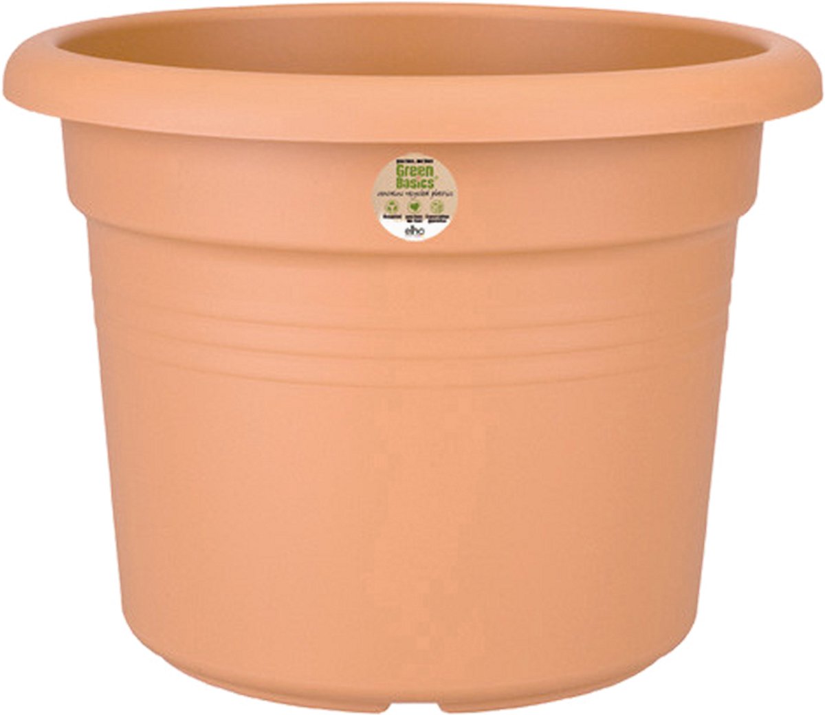 Elho green basics cilindro 55 - maceta de exterior - ø 54,3 x h 41,2 cm - terra suave