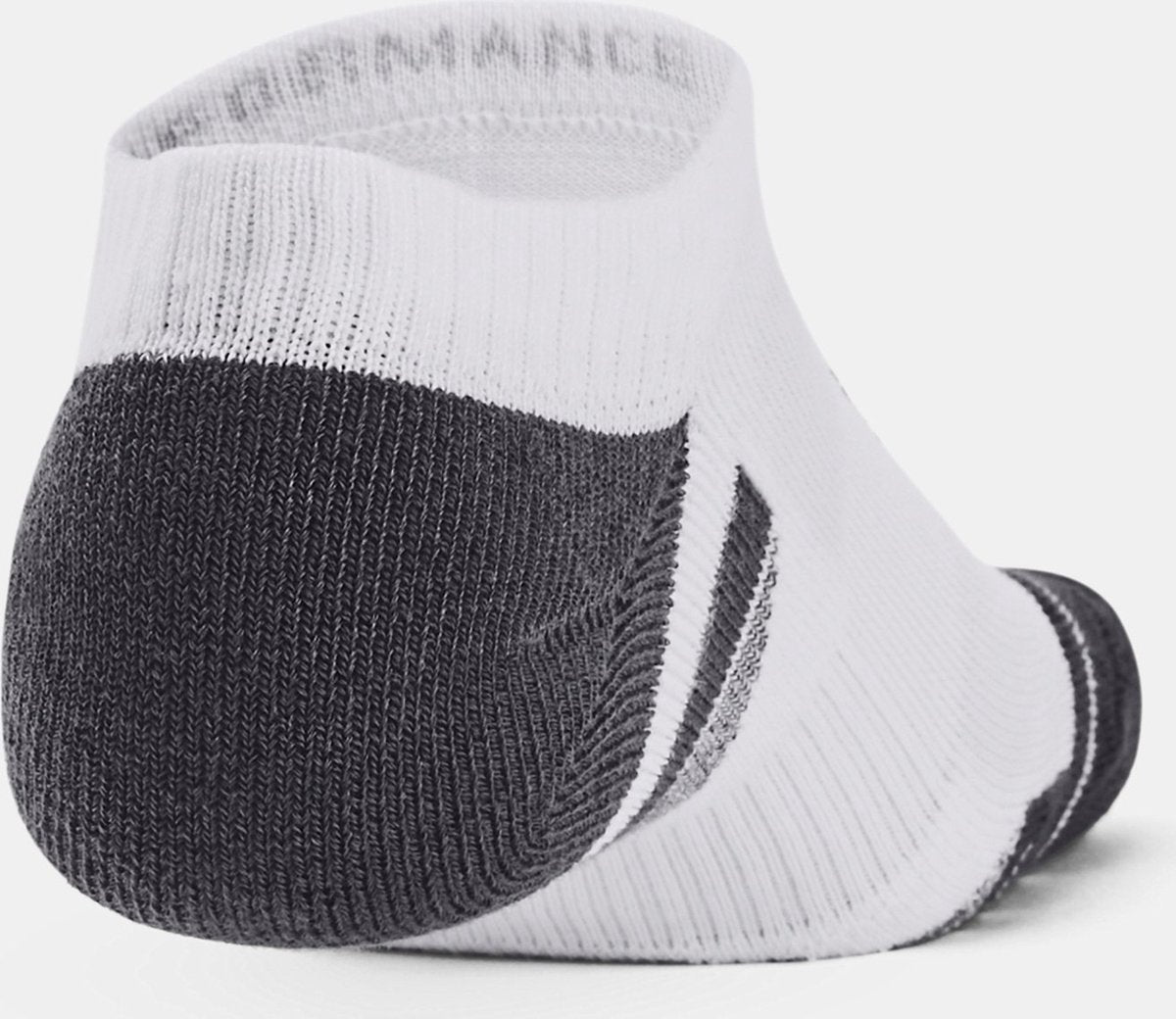 Under armour ua performance tech 3pk ns-wht calcetines deportivos unisex - blanco - gris azabache