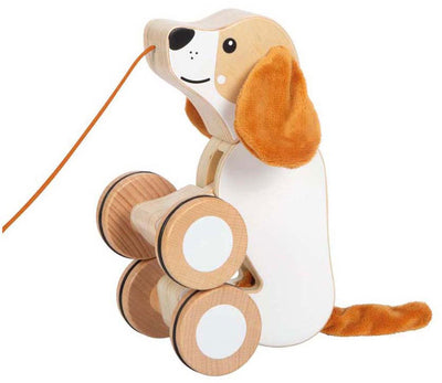 Small Foot - Wooden Trekhond With Crackling Ears