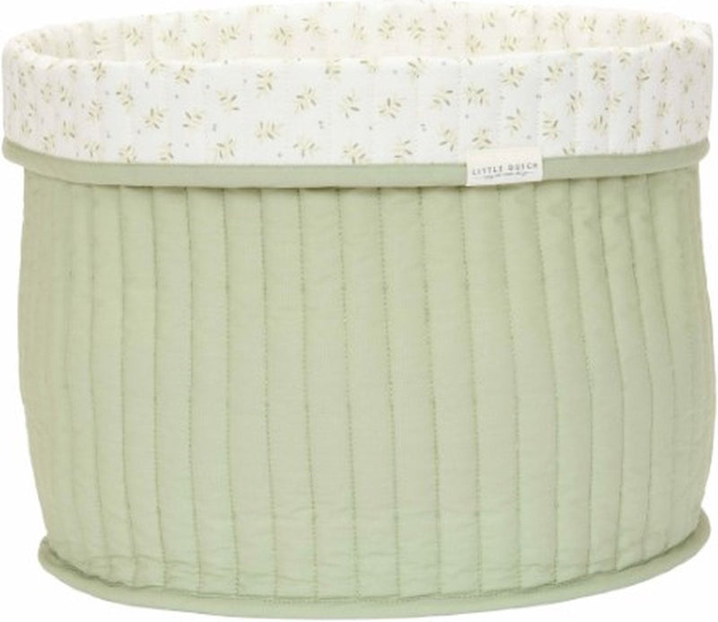 Cesta de almacenamiento pequeña holandesa grande - verde - elementos esenciales - hojas de arándano
