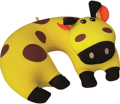 Travelsafe neck pillow for children - giraffe - yellow - 28 cm