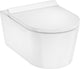 Hansgrohe elupura s - hangend toilet met softclose zitting, rimless, aquahelix flush, ecosmart, wit 60344450