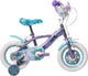 Disney die eiskönigin disney frozen 2 kinderfiets - meisjes - 12 inch - blauw paars - twee handremmen