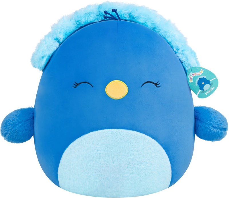 Peluche Jazwares Squishmallows - Priscilla el pavo real azul - 40 cm