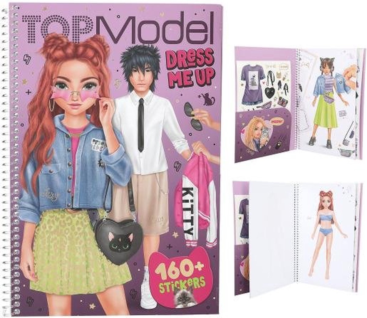 Depesche - top model vísteme libro de pegatinas - rebel kitty