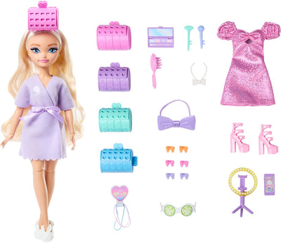Barbie bambola Mattel Malibu amiche da sogno con accessori per acconciature.