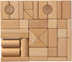 Bloques de madera de haya Van Dijk Toys - 44 piezas