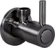 Valvola ad angolo differenziale gun metal - con rosetta - rubinetto WC